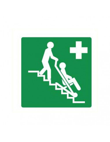 Evacuation chair vinyl sticker 20 x 20 cm