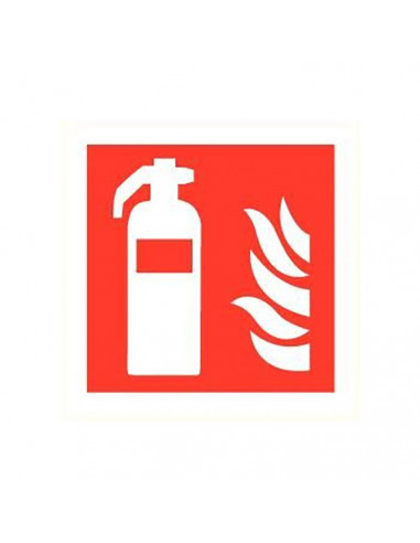Extintor de fogo Chapa dura 20 x 20 cm