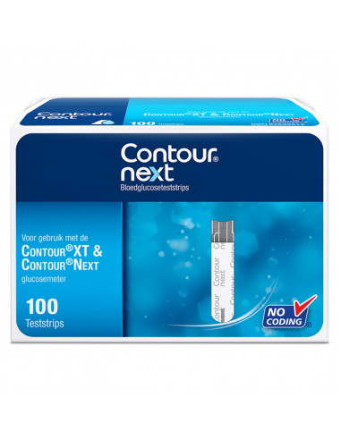 Contour Next Tiras de teste diabetes 100 peças