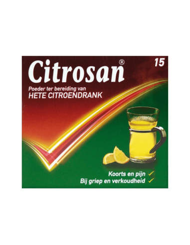 Citrosan paracetamol + vitamin C sirup za vroč kašelj 15 vrečk
