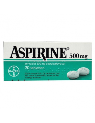 Aspirine 500 mg 20 comprimés