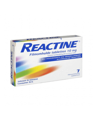 Reactine 10mg allergy 7 tablets