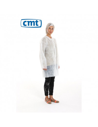 PP Non Woven Visitor Jacket White L 30 Gr. 100 St.