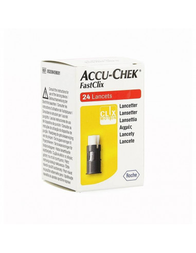 Lancetas Accu-Chek Fastclix 24 peças