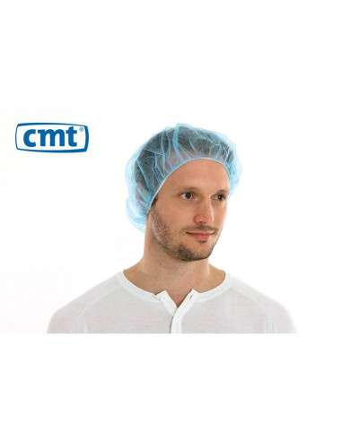 CMT Vlies Haarnetz, blau, 50 cm Schaumkappe 1000 Stk