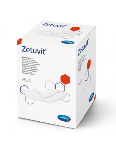 Compresse absorbante Zetuvit 10 x 10 cm 25 pièces