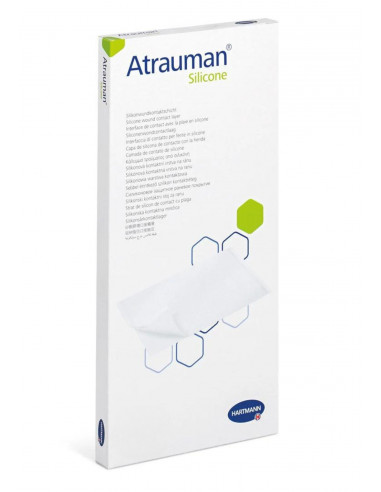 Atrauman Compresa de silicona para heridas 10 x 20 cm 5 piezas