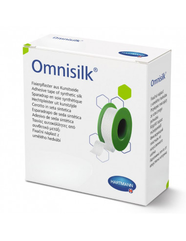 Apósito adhesivo Omnisilk 2,5 cm x 9,2 m 1 rollo