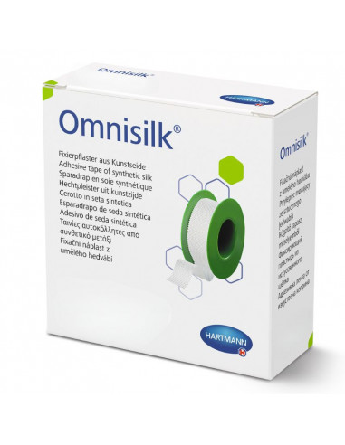 Omnisilk adhesive plaster 2.5 cm x 9.2 m 1 roll