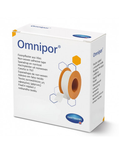 Apósito adhesivo Omnipor 2,5 cm x 5 m 1 rollo