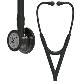 Stetoskop Littmann Cardiology IV, Błyszcząca dymna głowa, Czarna tuba, Czarna beczka i czarna opaska, 27 cali, 6232