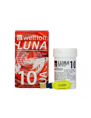 Wellion LUNA bandes d'acide urique 10 pièces