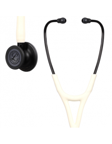 Littmann Cardiology IV Fonendoscopio 6186C Alabastro blanco, pieza de pecho negra