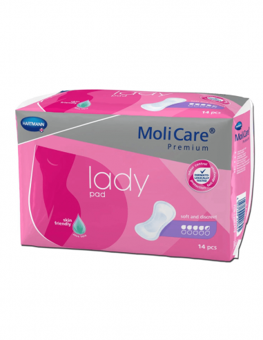 MoliCare Premium Lady Pad inlegkruisjes 4,5 druppels 14 stuks