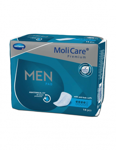 Прокладки ежедневные MoliCare Premium for Men 4 капли 14 шт.