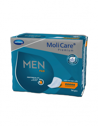 Прокладки ежедневные MoliCare Premium for Men 5 капель 14 шт.