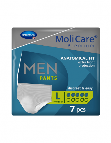 MoliCare Premium MEN Брюки при недержании 5 капель Большие 7 шт.