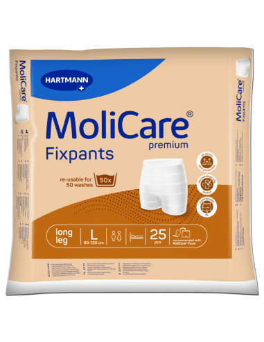 MoliCare Premium Fixatiebroekjes Long Leg Large 25 stuks