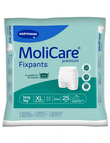 Штаны MoliCare Premium Fixation Long Leg XL, 25 шт.