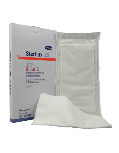 Sterilux ES 12-laags steriel gaaskompres 10 x 10 cm 15 x 10