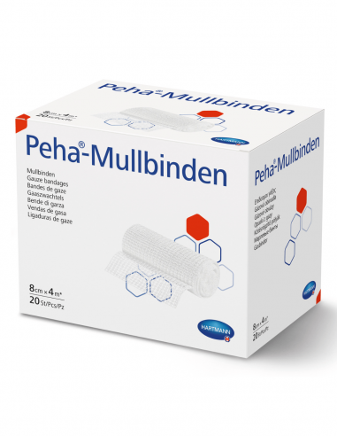 Фиксирующая повязка Peha-Mullbinden 8 см х 4 м 20 шт.