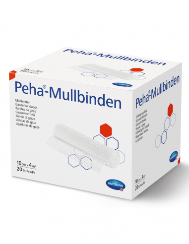 Фиксирующая повязка Peha-Mullbinden 10 см х 4 м 20 шт.