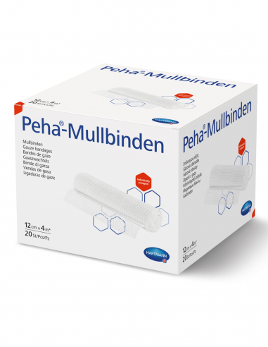 Фиксирующая повязка Peha-Mullbinden 12 см х 4 м 20 шт.