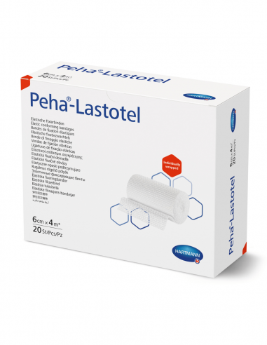 Бинт Peha-Lastotel эластичный фиксирующий 4 м х 6 см 20 шт.