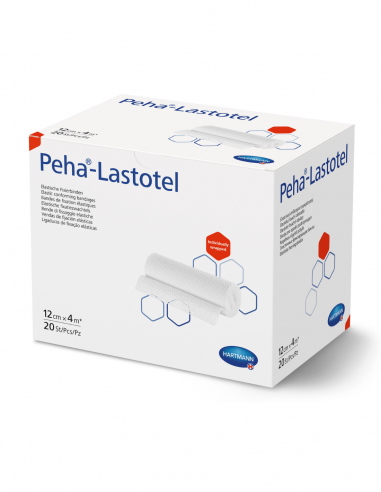 Peha-Lastotel elastisch fixatiezwachtel 4 m x 12 cm 20 stuks