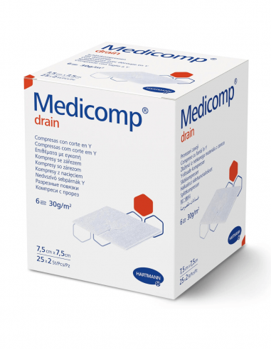 Компресс дренажный Medicomp 7,5 x 7,5 см 50 шт.