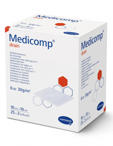 Компресс дренажный Medicomp 10 x 10 см 50 шт.