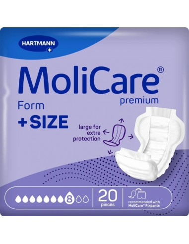 MoliCare Premium Form +SIZE 8 Drops 20 pieces