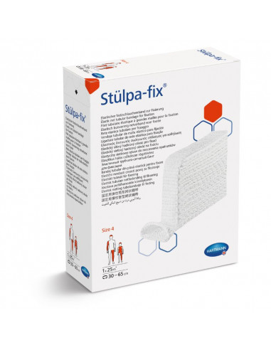 Stulpa-Fix nätbandage Storlek 4 huvudbandage 25 meter