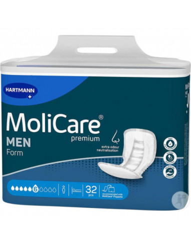 MoliCare Premium 6 Gouttes pour Hommes inserts 32 pièces