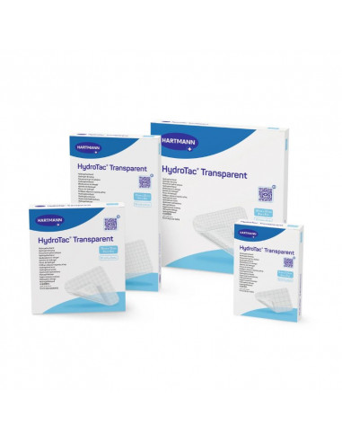 Bandagem de hidrogel transparente HydroTac 5 x 7,5 cm 10 peças