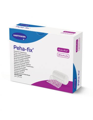 Peha-Fix bandage élastique de fixation hydrophile 4 mx 4 cm 20 pièces