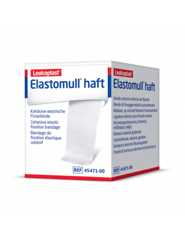 Elastomull Haft Farbe Blau selbstklebende Binde 4 m x 8 cm