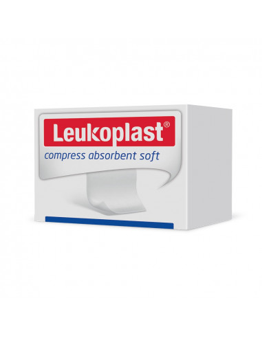 Leukoplast compresa absorbente suave estéril 10 x 10 cm 25 piezas