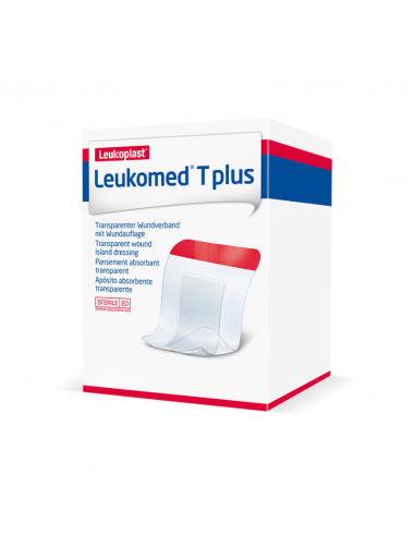 Leukomed T PLUS vandtæt ø-gips 7,2 x 5 cm 5 stk