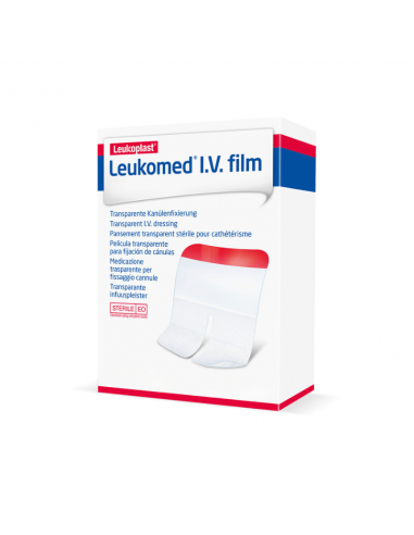 Leukomed IV Film emplastros para infusão 6 x 8 cm 50 peças