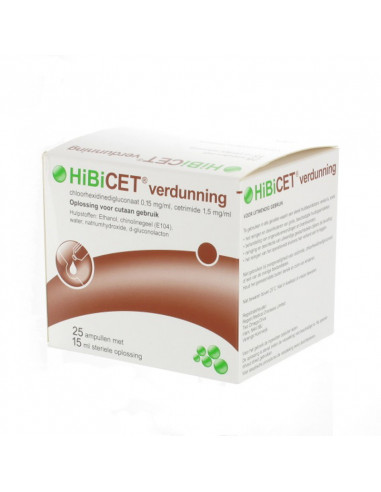 Hibicet Bottle pack 25 x 15 ml