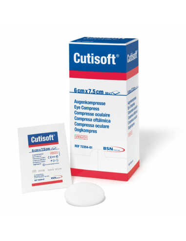 Компрессы для глаз Cutisoft стерильные 6 x 7,5 см 50 шт.