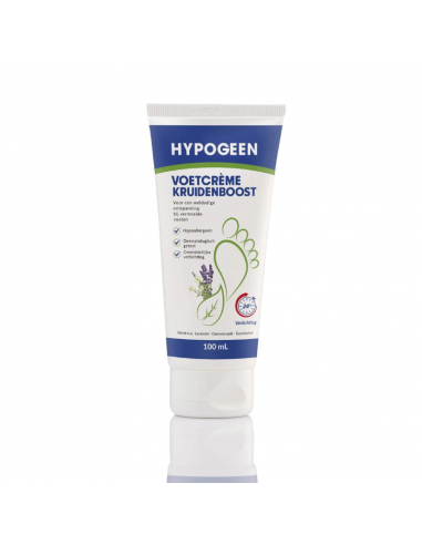 Crema para Pies Hipogénica Herbal Boost tubo 100ml