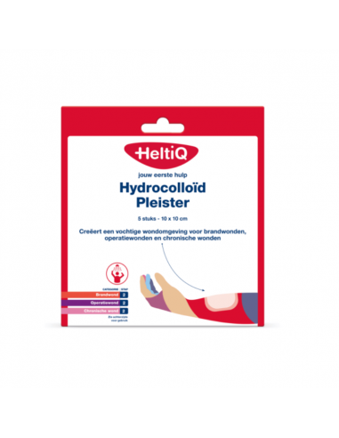 HeltiQ Pansement hydrocolloïde 10 x 10 cm 5 pièces