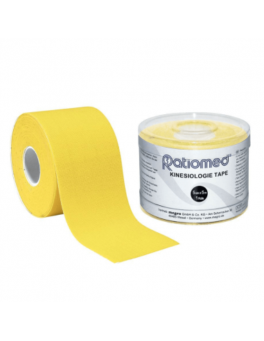 Kinesio Tape rapportato Giallo 5 mx 5 cm