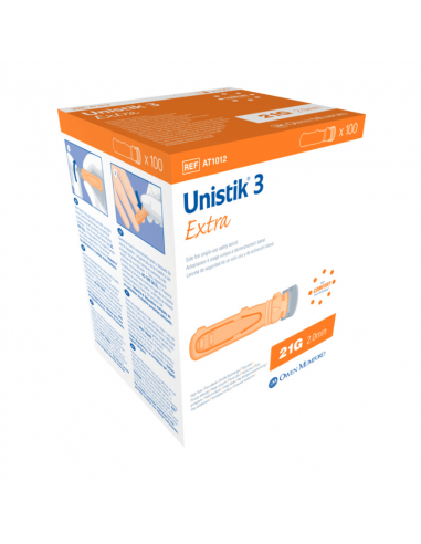 Unistik 3 Extra safety lancets 100 pieces