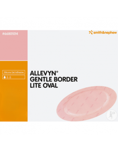 Allevyn Gentle Border Lite Bandage en mousse 13,1 x 15,2 cm ovale 10 pièces