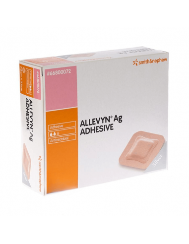 Allevyn AG Pansement adhésif en mousse 7,5 x 7,5 cm 10 pièces