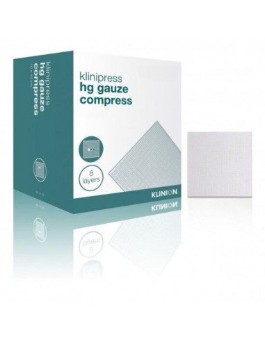 Klinion HG gaaskompres 8-laags 10 x 10 cm 100 stuks