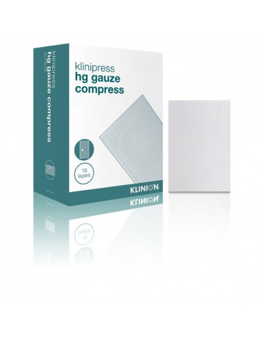 Compressa de gaze estéril Klinion HG 16 camadas 20 x 20 cm 30 peças